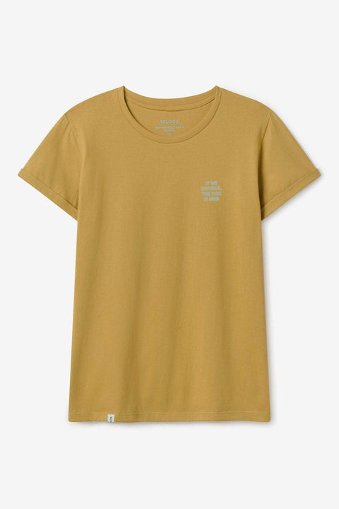 VOLDOG camiseta S / Mostaza / Camiseta Hombre MINE