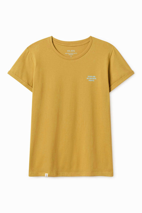 VOLDOG camiseta S / Mustard / Man T-shirt PEOPLE
