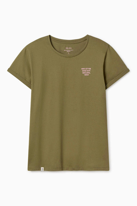 VOLDOG camiseta S / Olive Green / Man T-shirt WHO, WHO?
