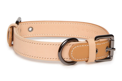 VOLDOG Leather collar S Collar Caramel CoLAB