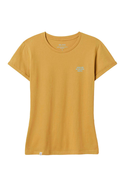 VOLDOG camiseta S / Mostaza / Camiseta Mujer PEOPLE