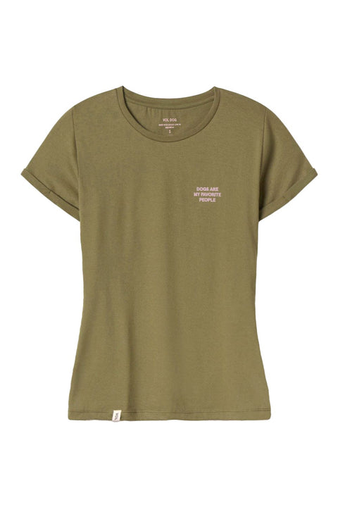 VOLDOG camiseta S / Verde Oliva / Camiseta Mujer PEOPLE